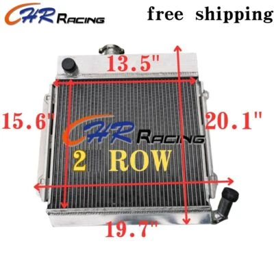 Radiador de aluminio de 2 filas 44 mm para BMW E10 2002 1969-1975 1802 1602 1600 1502 MT Foto 1 de 4