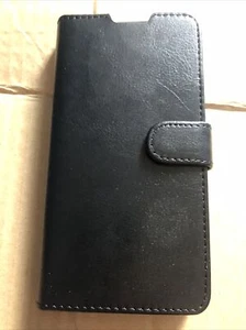PU Leather Wallet Case With 3 Card Slots For Xperia Z2 Colour Black - Picture 1 of 2