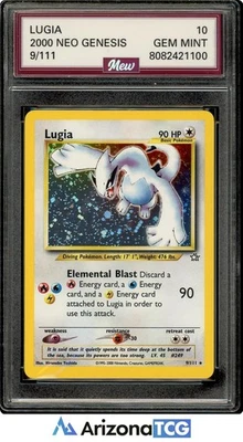 Pokemon 2000 Lugia 9/111 Holo Raro Neo Genesis GEMA COMO NUEVO Nuevo 10 Foto 1 de 3