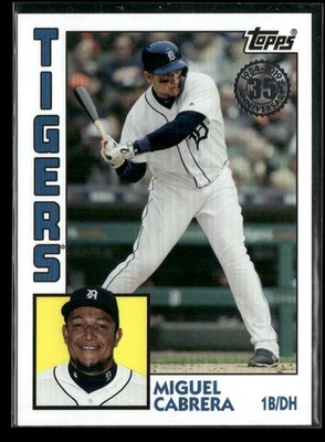 2019 Topps Update #84-6 Miguel Cabrera 1984 Topps Baseball Detroit Tigers - Image 1 of 2