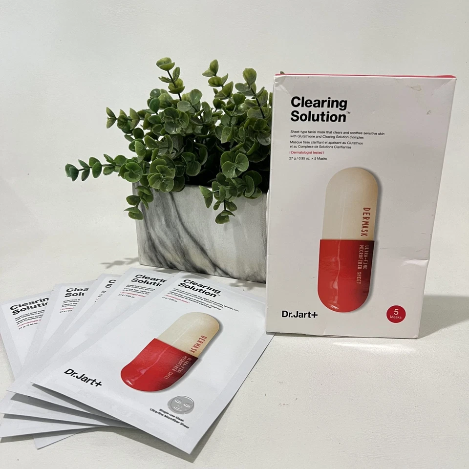 Máscara facial Dr. Jart+ Dermask Clearing Solution 27 g/0,95 oz x 5 máscaras - Imagem 1 de 4
