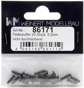 Weinert • 86171 • Amortiguador de resorte • Amortiguador de manguito no penetrante Ø 5,2 • 20 unidades - Imagen 1 de 1