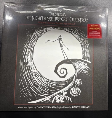 Danny Elfman : Nightmare Before Christmas (Limited Zoetrope Vinyl 2LP) SEALED - Image 1 of 3