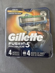 New Sealed Gillette Proglide Fusion5 5 Cartridges Also fits Power - Picture 1 of 2