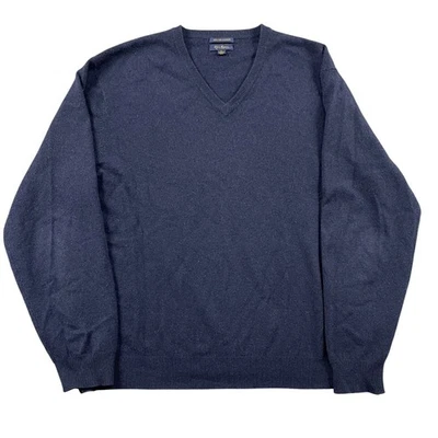 Suéter de cachemir Club Room para hombre XL azul cuello 100 % cachemir suéter Foto 1 de 4