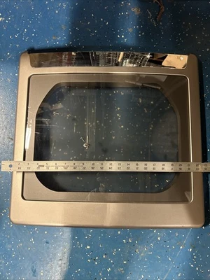 MAYTAG Dryer Machine Model 796.79278000 Front Door Assembly With Hinges & Screws - Image 1 of 4