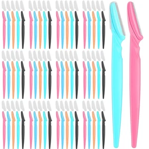 100 Pcs Eyebrow and Face Razors for Men and Women, Safe & Easy to Use - Picture 1 of 7