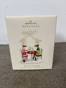 Hallmark 2007 Here's to Friendship Keepsake Christmas Ornament New in box - Picture 1 of 9