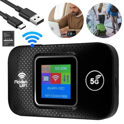 Mobiler Wireless WLAN Router Tragbare 4G LTE Hotspot WiFi Modem SIM Kart 3000mah - Bild 1 von 4