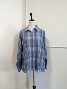 Y2K plaid top Vintage Y2K indie preppy xl members only button up shirt E23193 - Picture 1 of 8