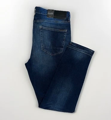 Pantalones de mezclilla DCC azules para hombre calce ajustado talla 38 regular Foto 1 de 4