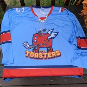 Grand Rapids Griffins Flying Toaster Limited Jersey Promo Size XL Light Blue - Bild 1 von 9