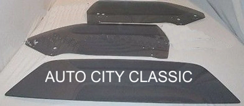 Juego de puerta trasera gris Cuda Glass Plymouth 2 puertas techo rígido 1970 1971 1972 1973 1974 Foto 1 de 1