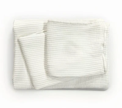 Парашют матлассе покрывало король одеяло белый + Euro Sham комплект 100% хлопок - Изображение 1 из 4