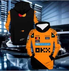Felpa con cappuccio McLaren Formula 1 Norris Piastri F1 - Unisex, 4 taglie, spedizione gratuita UK - Foto 1 di 2