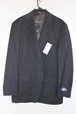 NOVO CASACO ESPORTIVO CINZA PALM BEACH/NICOLE MILLER 100% LÃ tamanho 46L terno jaqueta nova com etiquetas - Imagem 1 de 4