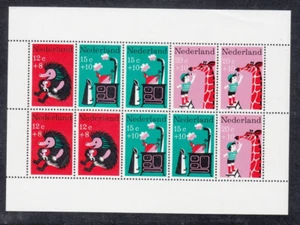Estampillas de Países Bajos. M/S. Bienestar Infantil. 1967.MNH. - Imagen 1 de 2