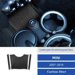 Carbon Fiber Below Center Control Panel Trim Cover For MINI Cooper R56 2007-2010 - Picture 1 of 12