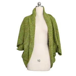 Petersilie & Salbei Strickjacke Pullover Cocoon Artsy Eklektisch Lagenlook Grob Grün Os - Bild 1 von 8