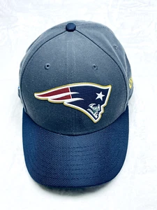 New England Patriots Hat Cap 7 3/8 Fitted Blue Black Gold Air Force NFL New Era - Picture 1 of 9