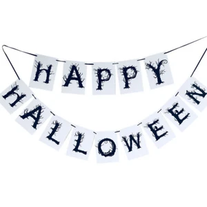 2 Pezzi Ghirlanda Halloween Decorazioni Festa Halloween Streamer - Foto 1 di 12