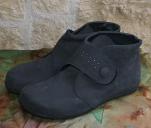 HELVESKO Swiss Made Stiefelette Echtleder d'blau Gr. 41 /UK 7 NEU NP 289,-- € - Bild 1 von 9