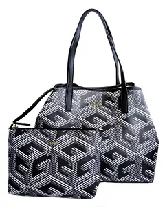 GUESS Bag Handbag Shopper Shoulder Bag Vikky 2 IN Tote Bag Black Logo New - Bild 1 von 16