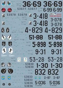 decals 1:72 italian t33 stormi - Foto 1 di 2