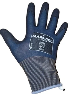 6x MAPA Handschuhe Ultrane 500 Gr. 8 blau-schwarz Arbeitshandschuhe - Bild 1 von 3