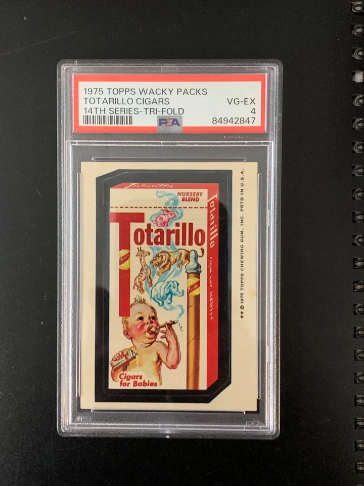 1975 Topps Wacky Packages 14th Series Tan Tri-Fold Back Totarillo PSA 4 VG EX - Image 1 of 1