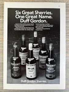 Duff Gordon Sherry Nina No. 28 Pinta Santa Maria El Cid 1973 Vintage Print Ad - Picture 1 of 1