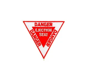 Patch backpack motorcycle danger ejection seat aircraft pilot air force airforce - Picture 1 of 1