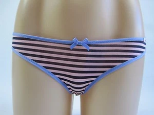 Kissed By Lovable Ladies Bikini Brief Underwear sizes 8 10 12 Colour Pink Navy - Picture 1 of 3