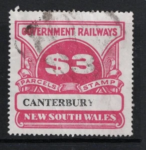 New South Wales 3 Dollar Gov Railways Revenue Used - S22062 - Picture 1 of 1