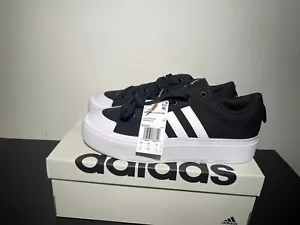 Scarpe da skateboard Adidas Bravada 2.0 platform donna 11 nero bianco IE2310. - Foto 1 di 5