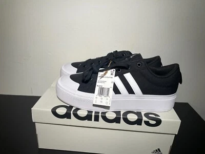 Adidas Bravada 2.0 Zapatos de Plataforma para Mujer 11 Negro Blanco Zapatos de Monopatín IE2310. Foto 1 de 4