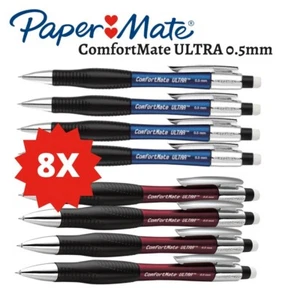 8X Papermate ComfortMate ULTRA Mechanical Pencil 0.5mm Bulk Business Stationary - Picture 1 of 5