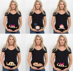 T-SHIRT MAGLIA PREMAMAN GRAVIDANZA ESTIVA - Imagen 1 de 40