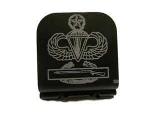 Master Jump Wings With CIB Laser Etched Aluminum Hat Clip Brim-it - Picture 1 of 9