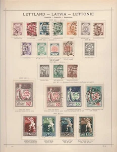 Kenr2: Colección Letonia del álbum Schaubek de 1927 - Imagen 1 de 6