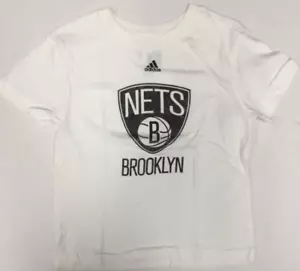 Brooklyn Nets Name Logo Distressed Graphic NBA Boys T-Shirt Large (7) - Picture 1 of 1