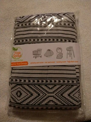 Yoga Sprout Unisex Bebé Multiuso Asiento de Coche Toldo Estampado Azteca Nuevo En Paquete Foto 1 de 2