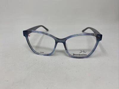 JUICY COUTURE JU 215 JBW 52/16/140 BLUE MARBLE FLEX HINGE EYEGLASSES EW56 - Image 1 of 4