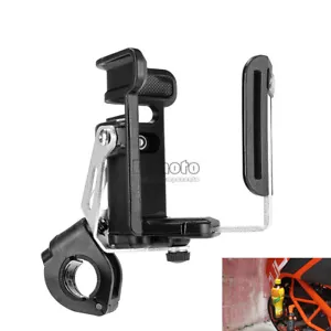 Silver Cup Holder Handlebar Mount Drink Water Bottle Crash Bar For Motorcycle - Bild 1 von 16