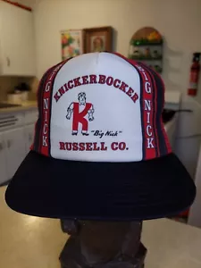 Vintage 80s Knickerbocker Russell Company Pittsburgh Trucker Snapback Hat USA - Picture 1 of 9