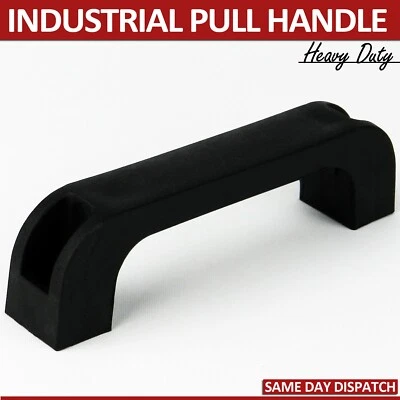 Heavy Duty Black Plastic Industrial Pull Door Handle Commercial Pull Knob Handle - Image 1 of 4