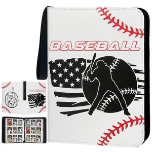 Baseball Card Binder with Sleeves 900 Pockets Trading Card Binder9 Pocket Car... - Picture 1 of 7