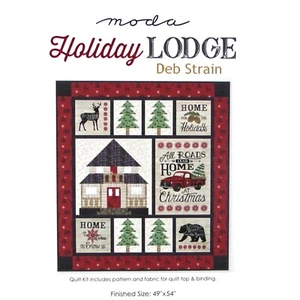 NEW Moda HOLIDAY LODGE 49" X 54" Boxed Quilt Kit 19890 Deb Strain Christmas - Picture 1 of 4