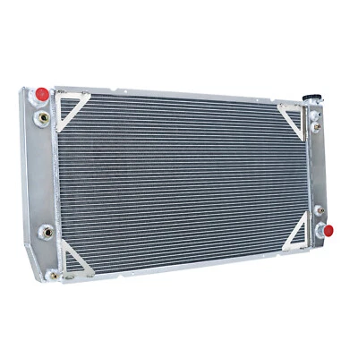 3 Row Aluminum Radiator For 94-00 Chevy GMC C/K 2500/3500 6500 7500  Pickup 7.4L Foto 1 de 4