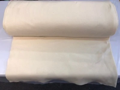 IVORY ACRYLICFELT 72” WIDE-SCHOOL CRAFT-POKER TABLE FABRIC-SOLD BY YARD. - Image 1 of 4